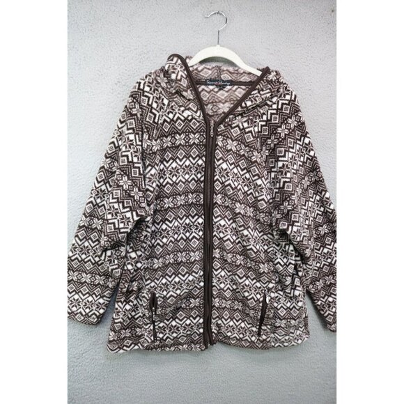 French Laundry Hooded Full Zip Fleece Jacket-Size 3X-Soft-Pockets - Picture 1 of 10
